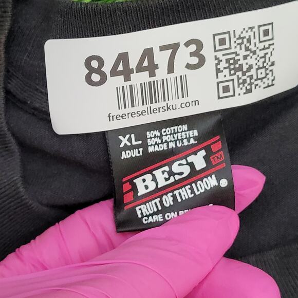 Vintage 80s Seagrams-Gin Shirt Womens XL 23x27 Electrifying Lady - Picture 8 of 15